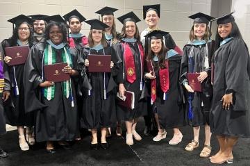 MS Graduates Standing 